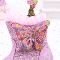 Bottes Princesse -Princesse Magique Cosplay Boutique Bottes courtes de princesse en cuir PU pour filles bottines paillettes et dentelle papillon de styliste jpg Q90 jpg