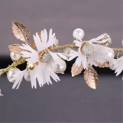 Couronne De Princesse Fleur 6 Couronne De Princesse Fleur -Princesse Magique Cosplay Boutique Couronne de fleurs en perles pour femmes accessoires pour cheveux l gant et luxueux Style cor 1 1