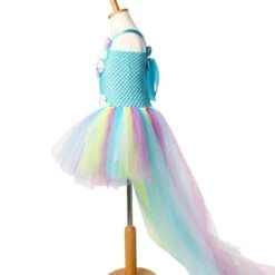 Robe Princesse Paon -Princesse Magique Cosplay Boutique Robe Tutu de f e d eau paon pour filles exquise tenue de bal violette Turquoise 3