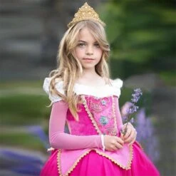 Robe Princesse Fushia -Princesse Magique Cosplay Boutique Robe de no l pour fille tenue princesse aurore rose l gante Costume de carnaval pour 1 1