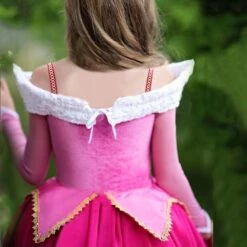 Robe Princesse Fushia -Princesse Magique Cosplay Boutique Robe de no l pour fille tenue princesse aurore rose l gante Costume de carnaval pour 3 1