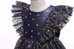 Robe Étoile Bébé -Princesse Magique Cosplay Boutique Robe de princesse en dentelle et tutu paillettes pour petite fille tenue v tements l gants 1