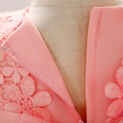 Robe Bébé Fille Rose Poudré -Princesse Magique Cosplay Boutique Robe de princesse en dentelle pour b b fille en Tulle motif floral pour bapt me 1