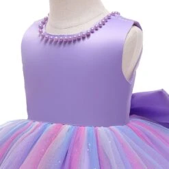 Robe Bébé Perlé 7 Robe Bébé Perlé -Princesse Magique Cosplay Boutique Robe de princesse pour filles v tements de no l pour nouveau n pour mariage premier 2 1