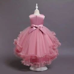 Déguisement Princesse Rose Fille 7 Déguisement Princesse Rose Fille -Princesse Magique Cosplay Boutique Robe de princesse rouge petite queue nouvelle collection printemps 2021 belle robe de bal paillettes et 2 1