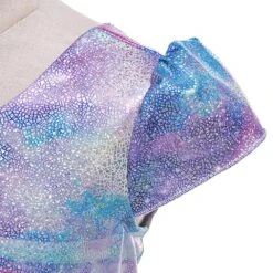 Robe Petite Fille Arc En Ciel -Princesse Magique Cosplay Boutique Robe princesse d t pour filles couleur arc en ciel Design en maille manches courtes paillettes 1