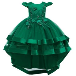 Robe Princesse Verte Fille -Princesse Magique Cosplay Boutique Robe princesse verte 1