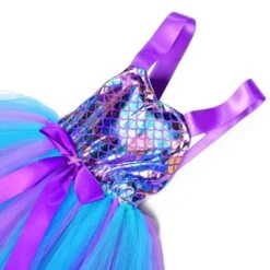 Robe Sirène Petite Fille 7 Robe Sirène Petite Fille -Princesse Magique Cosplay Boutique Robe sir ne pour filles tenue de f te d anniversaire costume de princesse pour Halloween 2 1