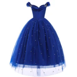 Robe Princesse Fille Bleu Roi -Princesse Magique Cosplay Boutique RobeBleu 1