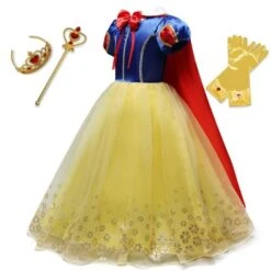 Robe De Princesse Fille Blanche Neige -Princesse Magique Cosplay Boutique RobePrincesseBlancheNeige 1