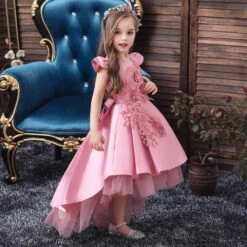 Robe Princesse Rose Fille -Princesse Magique Cosplay Boutique RobeRoseFille