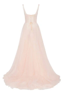 Robe Bal De Promo Dos Nu -Princesse Magique Cosplay Boutique Sevintage robe de bal longue brod e en Tulle et dentelle ligne a bretelles Spaghetti robe 2
