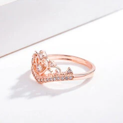 Bague Forme Diadème 5 Bague Forme Diadème -Princesse Magique Cosplay Boutique anneau diademe argent