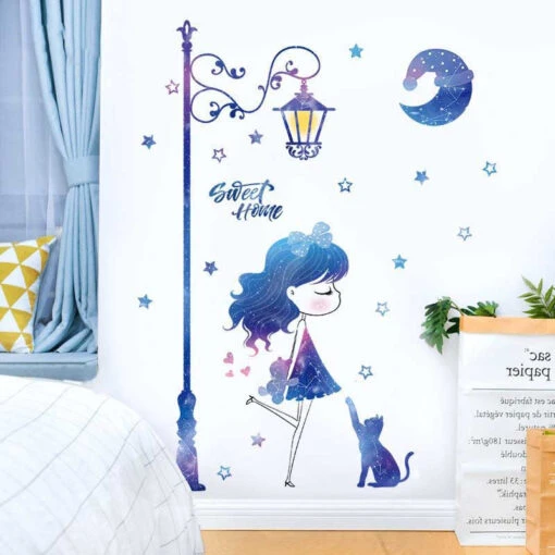 Stickers Chat Lampadaire