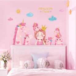 Stickers Chambre Fille Féerique 5 Stickers Chambre Fille Féerique -Princesse Magique Cosplay Boutique autocollant chambre feerique