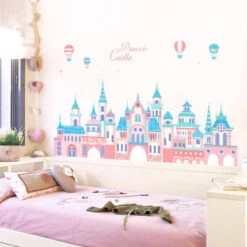 Stickers Muraux Château De Princesse -Princesse Magique Cosplay Boutique autocollant chateau princesse