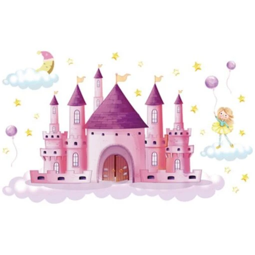 Autocollant Mural Château Princesse