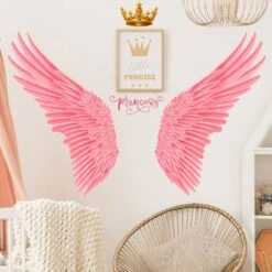 Stickers Muraux Ailes D'Ange -Princesse Magique Cosplay Boutique autocollant muraux ailes d ange