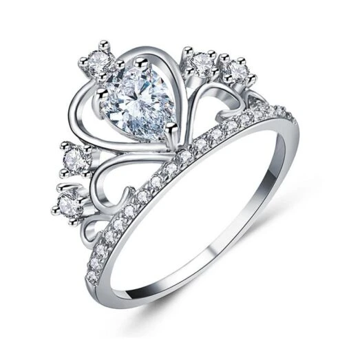 Bague Cœur Couronne