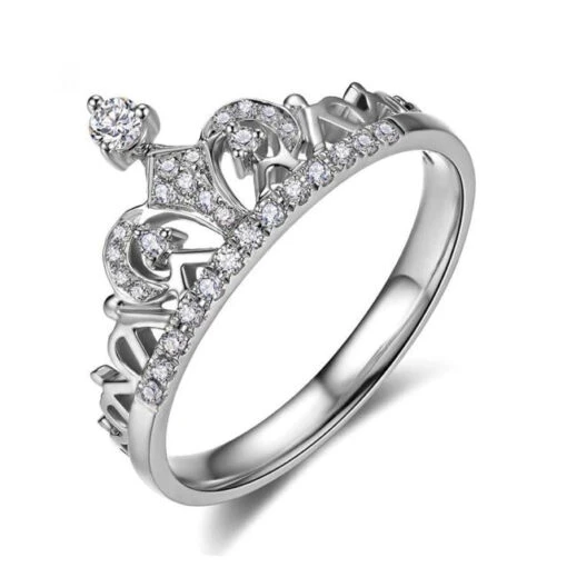 Bague Couronne Scintillante