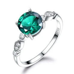 Bague Émeraude Taille Princesse
