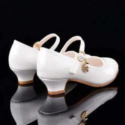 Chaussure Fille Communion -Princesse Magique Cosplay Boutique chaussure blanche ceremonie petite fille