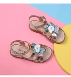 Chaussure Fille Licorne -Princesse Magique Cosplay Boutique chaussure licorne doree