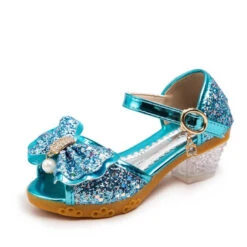 Chaussures Princesse Talons -Princesse Magique Cosplay Boutique chaussure princesse talon bleu 1