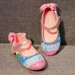 Chaussures Fille Arc En Ciel -Princesse Magique Cosplay Boutique chaussures enfant arc en ciel