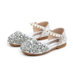 Chaussures Fille Argentées