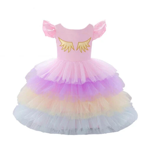 Déguisement Princesse Rose Petite Fille