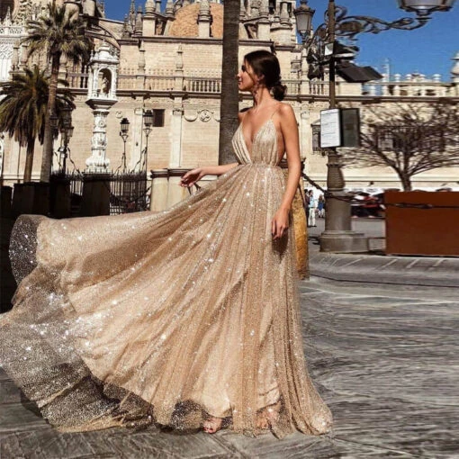 Robe Bal De Promo Paillettes