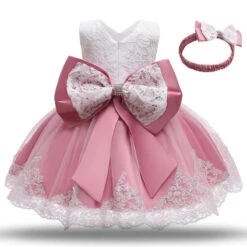 Robe Baptême Dentelle Bébé Fille -Princesse Magique Cosplay Boutique robe bapteme dentelle bebe fille 1