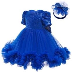 Robe Cérémonie Bébé Bleu 5 Robe Cérémonie Bébé Bleu -Princesse Magique Cosplay Boutique robe bebe bleu occasion