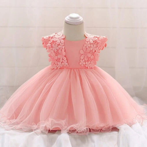 Robe Bébé Fille Rose Poudré