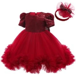 Robe Cérémonie Bébé Rouge -Princesse Magique Cosplay Boutique robe bebe rouge bapteme