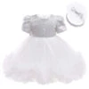 Robe Bébé Tulle Blanc