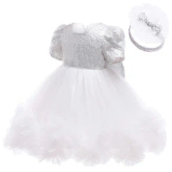 Robe Bébé Tulle Blanc -Princesse Magique Cosplay Boutique robe blanche tulle