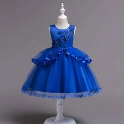 Robe Princesse Bleu Roi -Princesse Magique Cosplay Boutique robe bleu roi