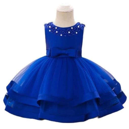 Robe Cérémonie Bébé Bleu Marine