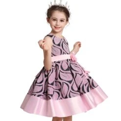 Robe Cérémonie Fille Rose 7 Robe Cérémonie Fille Rose -Princesse Magique Cosplay Boutique robe ceremonie rose