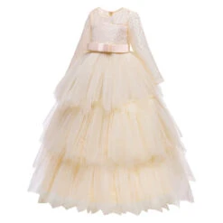 Robe Princesse Champagne -Princesse Magique Cosplay Boutique robe champagne fille
