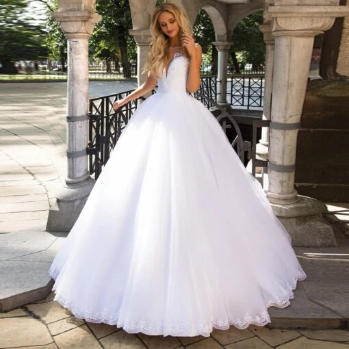 Robe De Mariée Princesse Bustier Transparent
