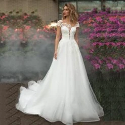 Robe De Mariée Princesse Dos Dentelle