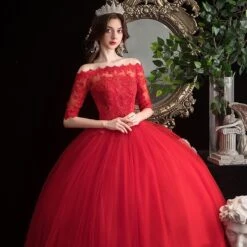 Robe De Mariée Princesse Rouge 10 Robe De Mariée Princesse Rouge -Princesse Magique Cosplay Boutique robe de mariee rouge royale