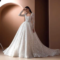 Robe De Mariée Princesse Manche Longue -Princesse Magique Cosplay Boutique robe de princesse mariage manches longues