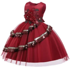 Robe Princesse Bordeaux -Princesse Magique Cosplay Boutique robe fille bordeaux