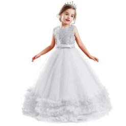 Robe Petite Fille D’honneur Princesse 5 Robe Petite Fille D’honneur Princesse -Princesse Magique Cosplay Boutique robe fille d honneur princesse