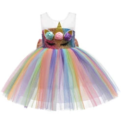 Robe Princesse Licorne -Princesse Magique Cosplay Boutique robe fille licorne rose 1