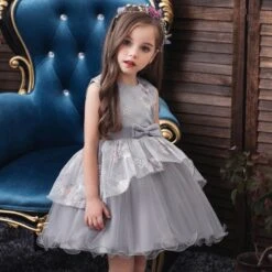 Robe Princesse Grise -Princesse Magique Cosplay Boutique robe grise enfant